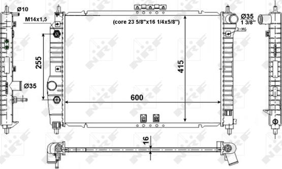 Wilmink Group WG1722475 - Радиатор, охлаждане на двигателя vvparts.bg