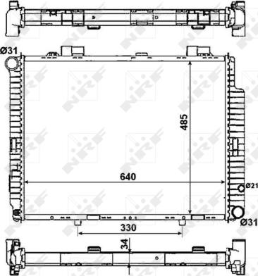 Wilmink Group WG1722599 - Радиатор, охлаждане на двигателя vvparts.bg