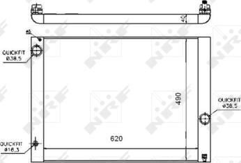 Wilmink Group WG1722547 - Радиатор, охлаждане на двигателя vvparts.bg