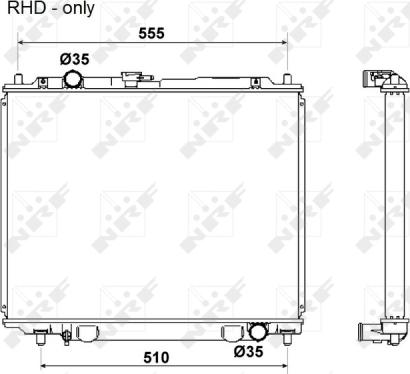 Wilmink Group WG1722500 - Радиатор, охлаждане на двигателя vvparts.bg