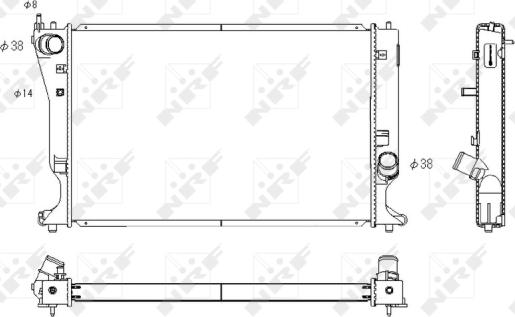 Wilmink Group WG1722586 - Радиатор, охлаждане на двигателя vvparts.bg