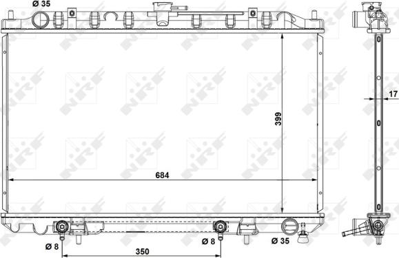 Wilmink Group WG1722520 - Радиатор, охлаждане на двигателя vvparts.bg