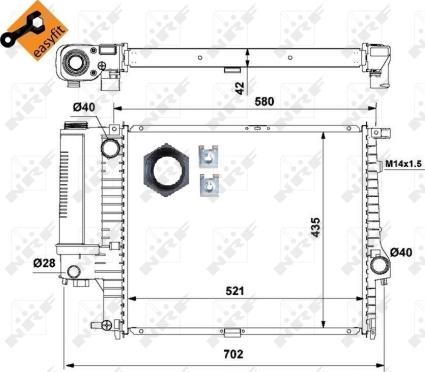 Wilmink Group WG1722698 - Радиатор, охлаждане на двигателя vvparts.bg