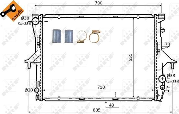 Wilmink Group WG1722668 - Радиатор, охлаждане на двигателя vvparts.bg