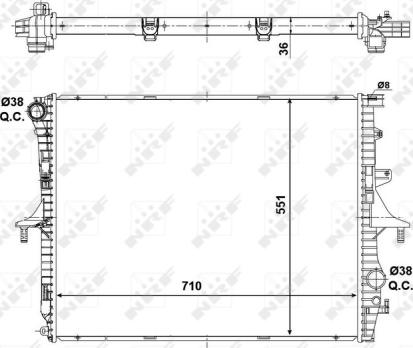 Wilmink Group WG1722608 - Радиатор, охлаждане на двигателя vvparts.bg