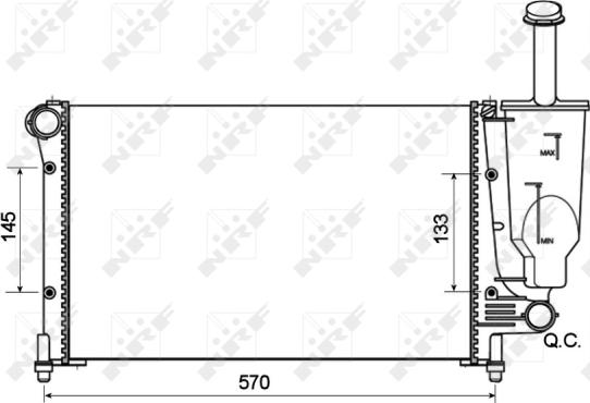 Wilmink Group WG1722065 - Радиатор, охлаждане на двигателя vvparts.bg