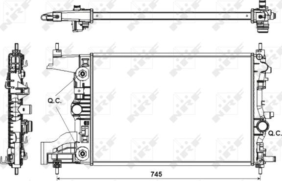 Wilmink Group WG1722089 - Радиатор, охлаждане на двигателя vvparts.bg