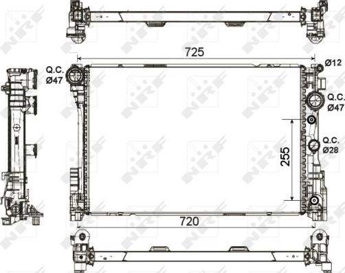 Wilmink Group WG1722076 - Радиатор, охлаждане на двигателя vvparts.bg