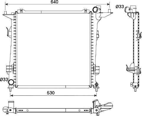 Wilmink Group WG1722100 - Радиатор, охлаждане на двигателя vvparts.bg