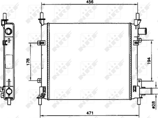 Wilmink Group WG1722845 - Радиатор, охлаждане на двигателя vvparts.bg