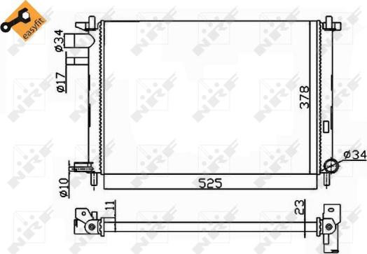 Wilmink Group WG1722860 - Радиатор, охлаждане на двигателя vvparts.bg