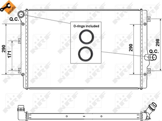 Wilmink Group WG1722305 - Радиатор, охлаждане на двигателя vvparts.bg