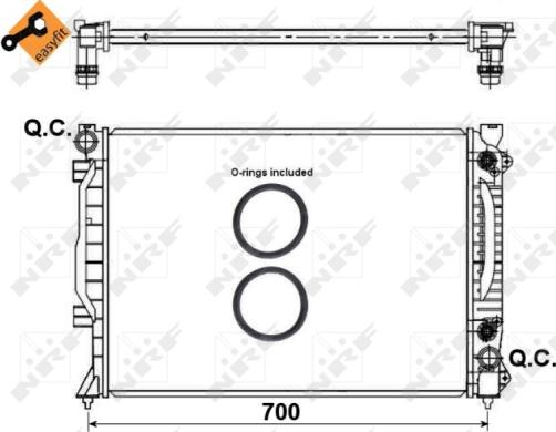 Wilmink Group WG1722325 - Радиатор, охлаждане на двигателя vvparts.bg