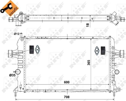 Wilmink Group WG1722323 - Радиатор, охлаждане на двигателя vvparts.bg