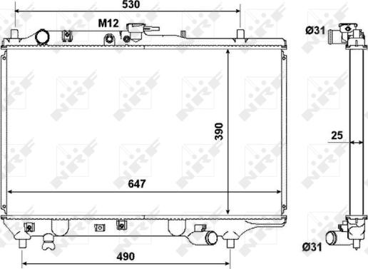 Wilmink Group WG1722203 - Радиатор, охлаждане на двигателя vvparts.bg