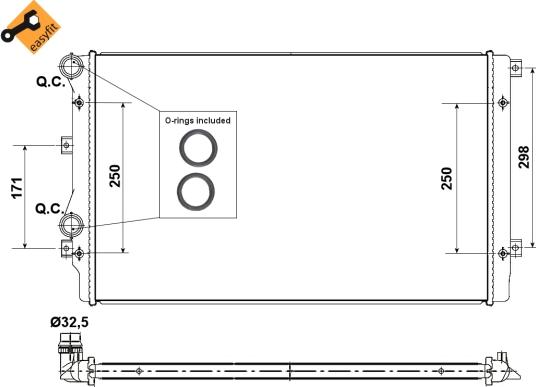 Wilmink Group WG1722287 - Радиатор, охлаждане на двигателя vvparts.bg