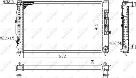 Wilmink Group WG1722749 - Радиатор, охлаждане на двигателя vvparts.bg