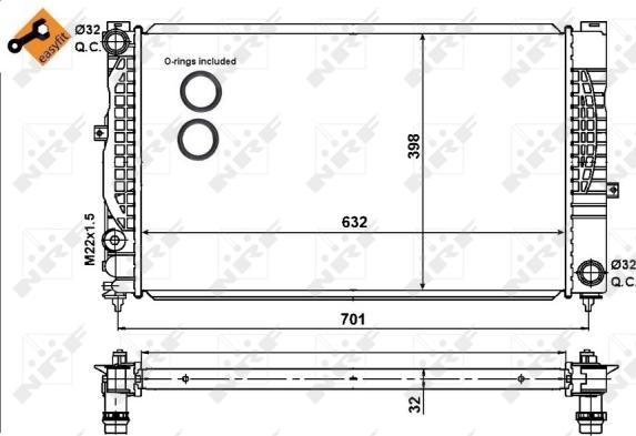 Wilmink Group WG1722748 - Радиатор, охлаждане на двигателя vvparts.bg