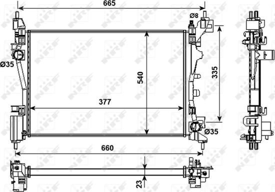 Wilmink Group WG1722784 - Радиатор, охлаждане на двигателя vvparts.bg