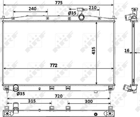 Wilmink Group WG1722739 - Радиатор, охлаждане на двигателя vvparts.bg