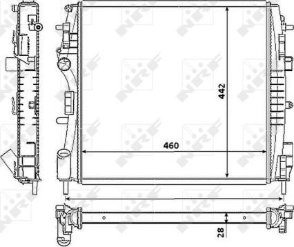 Wilmink Group WG1722736 - Радиатор, охлаждане на двигателя vvparts.bg