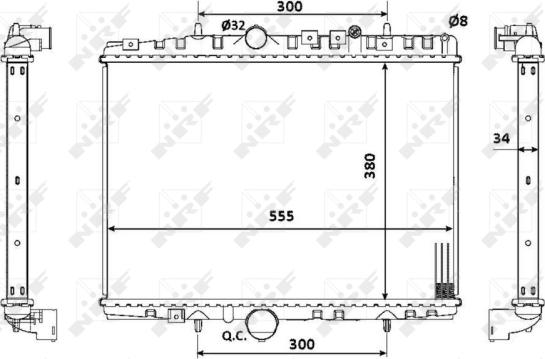 Wilmink Group WG1722738 - Радиатор, охлаждане на двигателя vvparts.bg