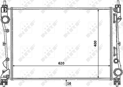 Wilmink Group WG1722733 - Радиатор, охлаждане на двигателя vvparts.bg