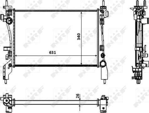 Wilmink Group WG1722732 - Радиатор, охлаждане на двигателя vvparts.bg