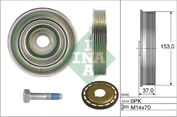 Wilmink Group WG2194371 - Ремъчна шайба, колянов вал vvparts.bg