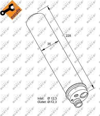 Wilmink Group WG2160005 - Изсушител, климатизация vvparts.bg