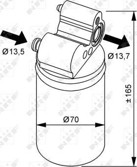 Wilmink Group WG2160020 - Изсушител, климатизация vvparts.bg