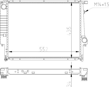 Wilmink Group WG2161906 - Радиатор, охлаждане на двигателя vvparts.bg