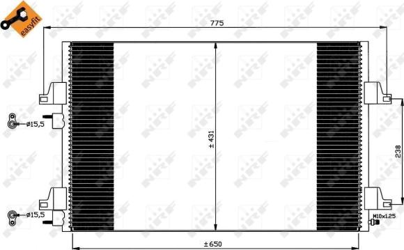 Wilmink Group WG2161076 - Кондензатор, климатизация vvparts.bg