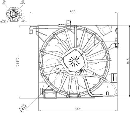 Wilmink Group WG2161775 - Вентилатор, охлаждане на двигателя vvparts.bg