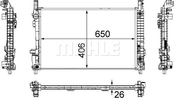 Wilmink Group WG2184000 - Радиатор, охлаждане на двигателя vvparts.bg