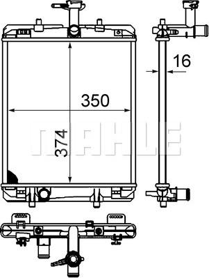 Wilmink Group WG2184183 - Радиатор, охлаждане на двигателя vvparts.bg