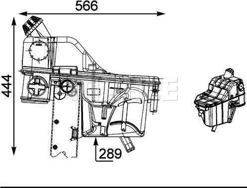 Wilmink Group WG2184382 - Разширителен съд, охладителна течност vvparts.bg