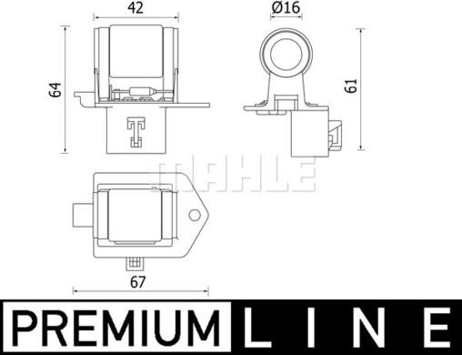 Wilmink Group WG2180905 - Резистор, електромотор-вентилатор охлаждане vvparts.bg