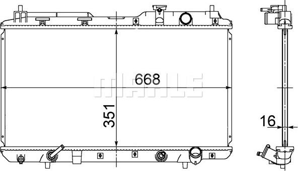 Wilmink Group WG2183953 - Радиатор, охлаждане на двигателя vvparts.bg