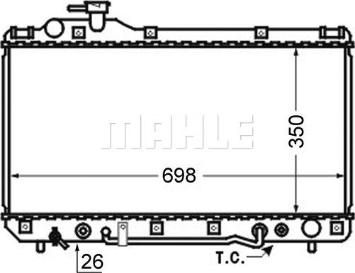 Wilmink Group WG2183964 - Радиатор, охлаждане на двигателя vvparts.bg