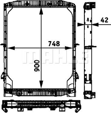 Wilmink Group WG2183917 - Радиатор, охлаждане на двигателя vvparts.bg