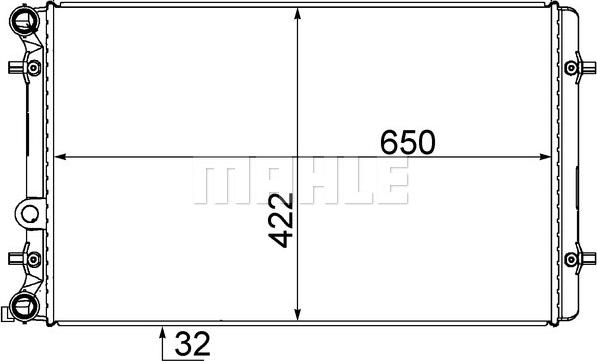 Wilmink Group WG2183982 - Радиатор, охлаждане на двигателя vvparts.bg