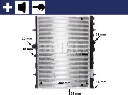 Wilmink Group WG2183448 - Радиатор, охлаждане на двигателя vvparts.bg