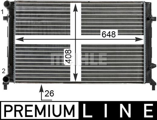 Wilmink Group WG2183430 - Радиатор, охлаждане на двигателя vvparts.bg