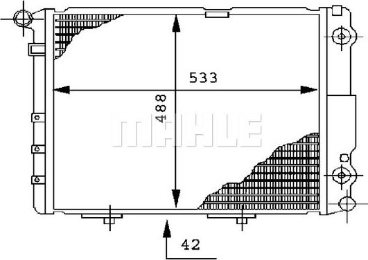 Wilmink Group WG2183421 - Радиатор, охлаждане на двигателя vvparts.bg