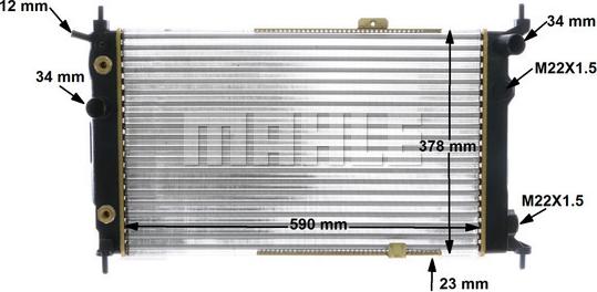 Wilmink Group WG2183591 - Радиатор, охлаждане на двигателя vvparts.bg