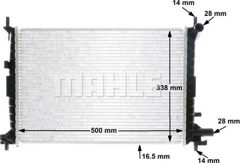 Wilmink Group WG2183527 - Радиатор, охлаждане на двигателя vvparts.bg