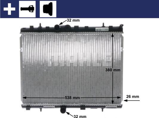 Wilmink Group WG2183682 - Радиатор, охлаждане на двигателя vvparts.bg