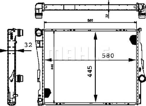 Wilmink Group WG2183630 - Радиатор, охлаждане на двигателя vvparts.bg