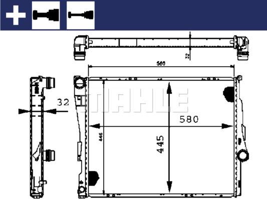 Wilmink Group WG2183631 - Радиатор, охлаждане на двигателя vvparts.bg